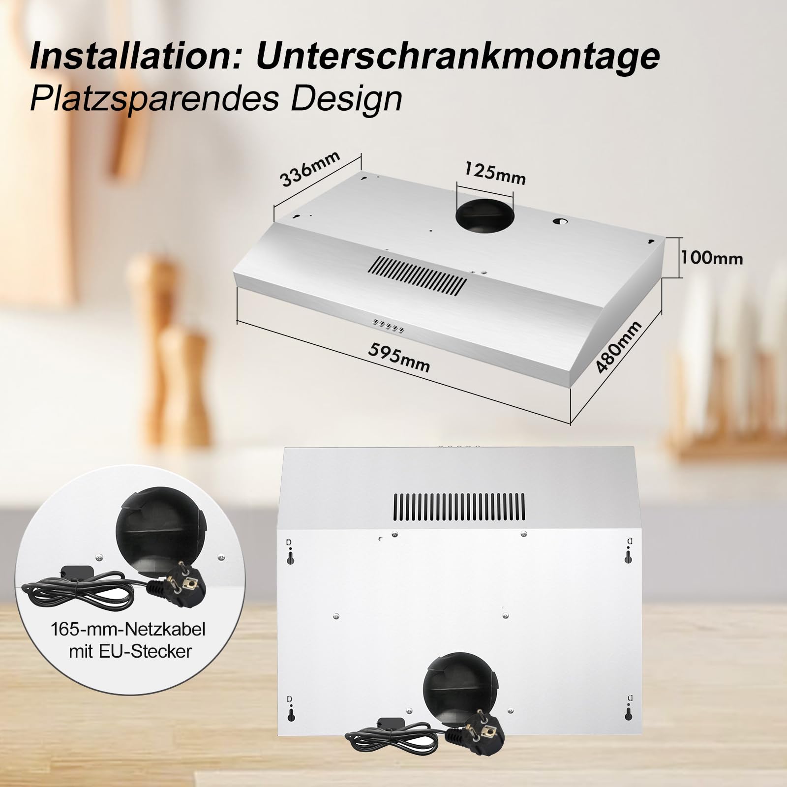SNDOAS Unterbauhaube Größe