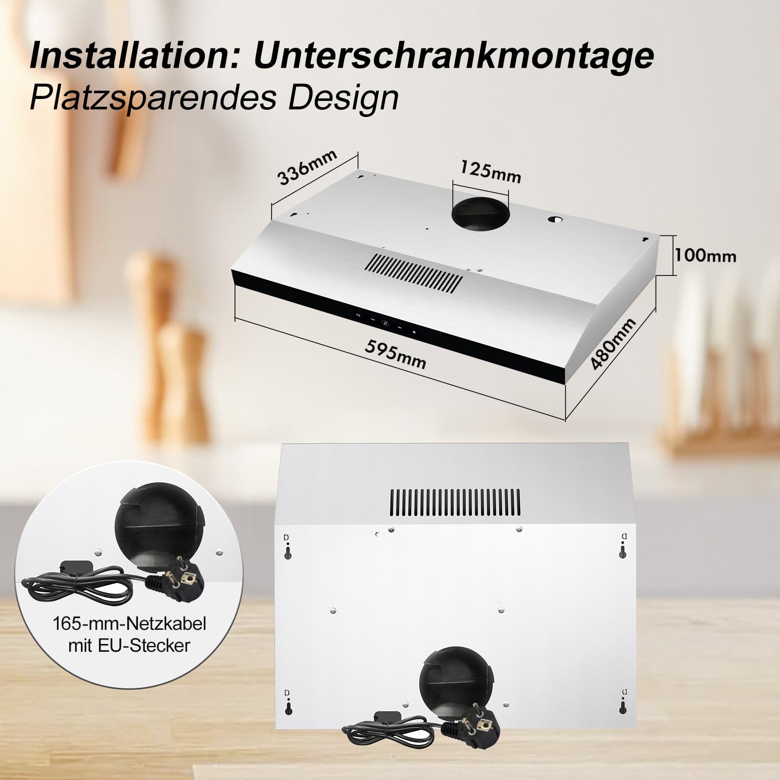SNDOAS Unterbauhaube Größe