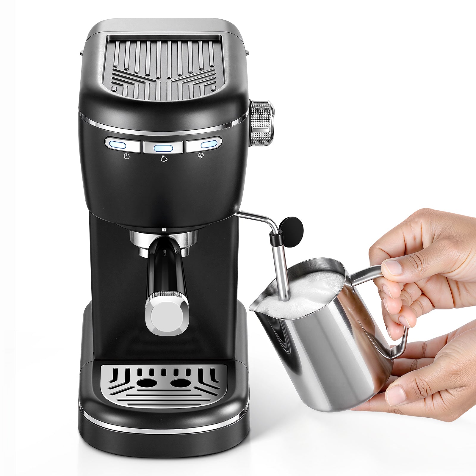 EUECM001BK- Halbautomatische Espressomaschine mit Aufschäumvorrichtung