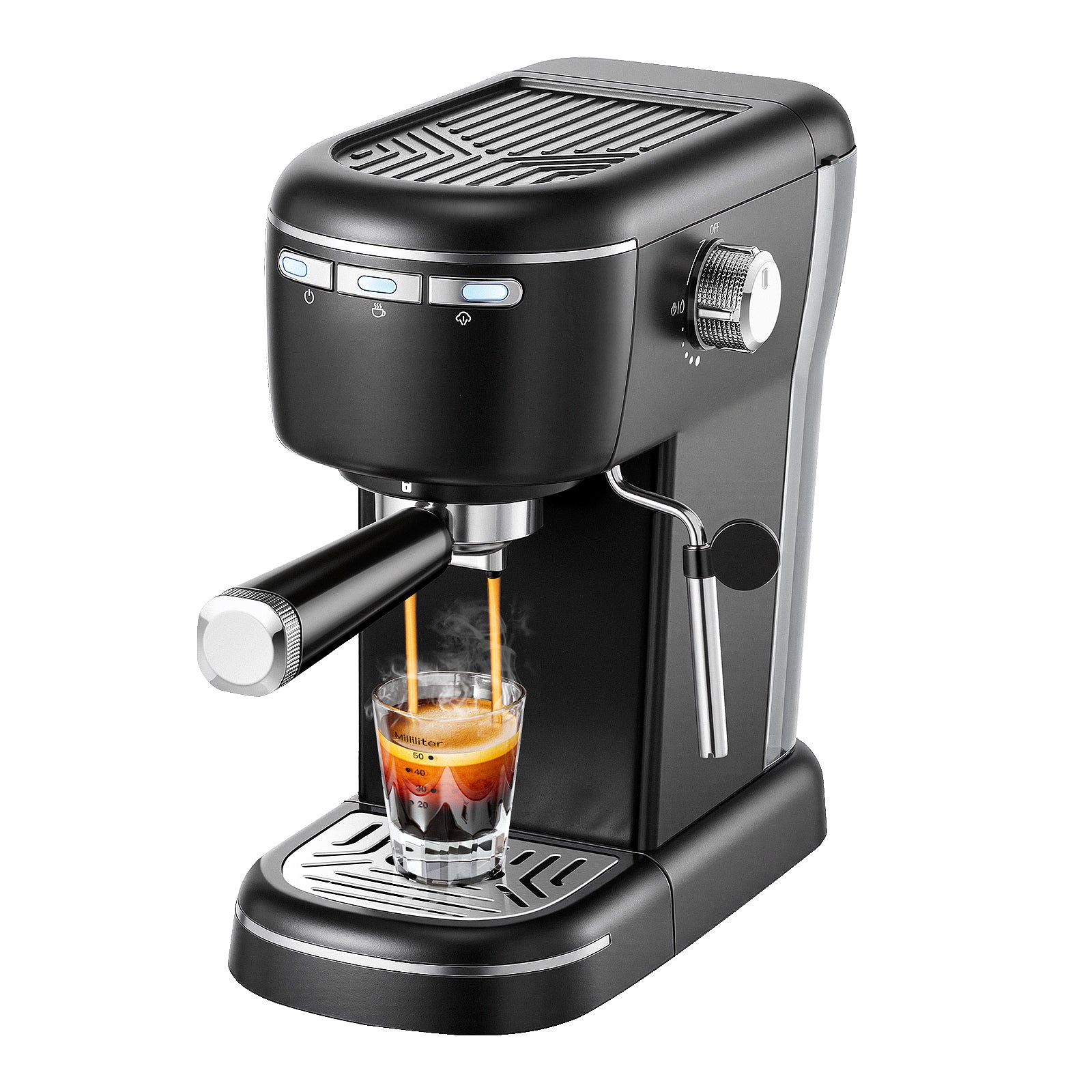 EUECM001BK- Halbautomatische Espressomaschine mit Aufschäumvorrichtung