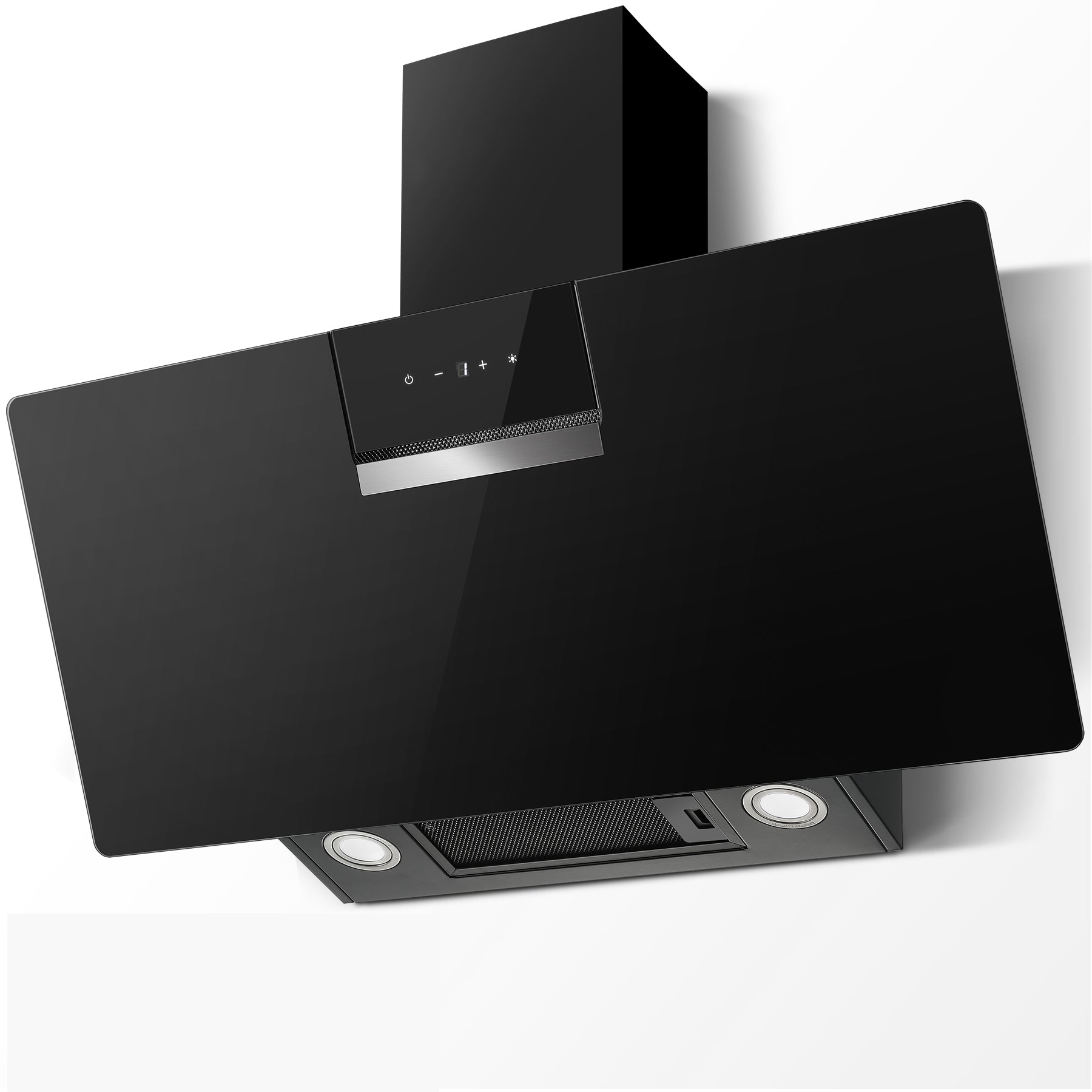 RHFJG90ATBKE- 90cm Dunstabzugshaube,  800 m³/h Saugkraft, LED Beleuchtung, Schwarz  [Energieklasse A+++]