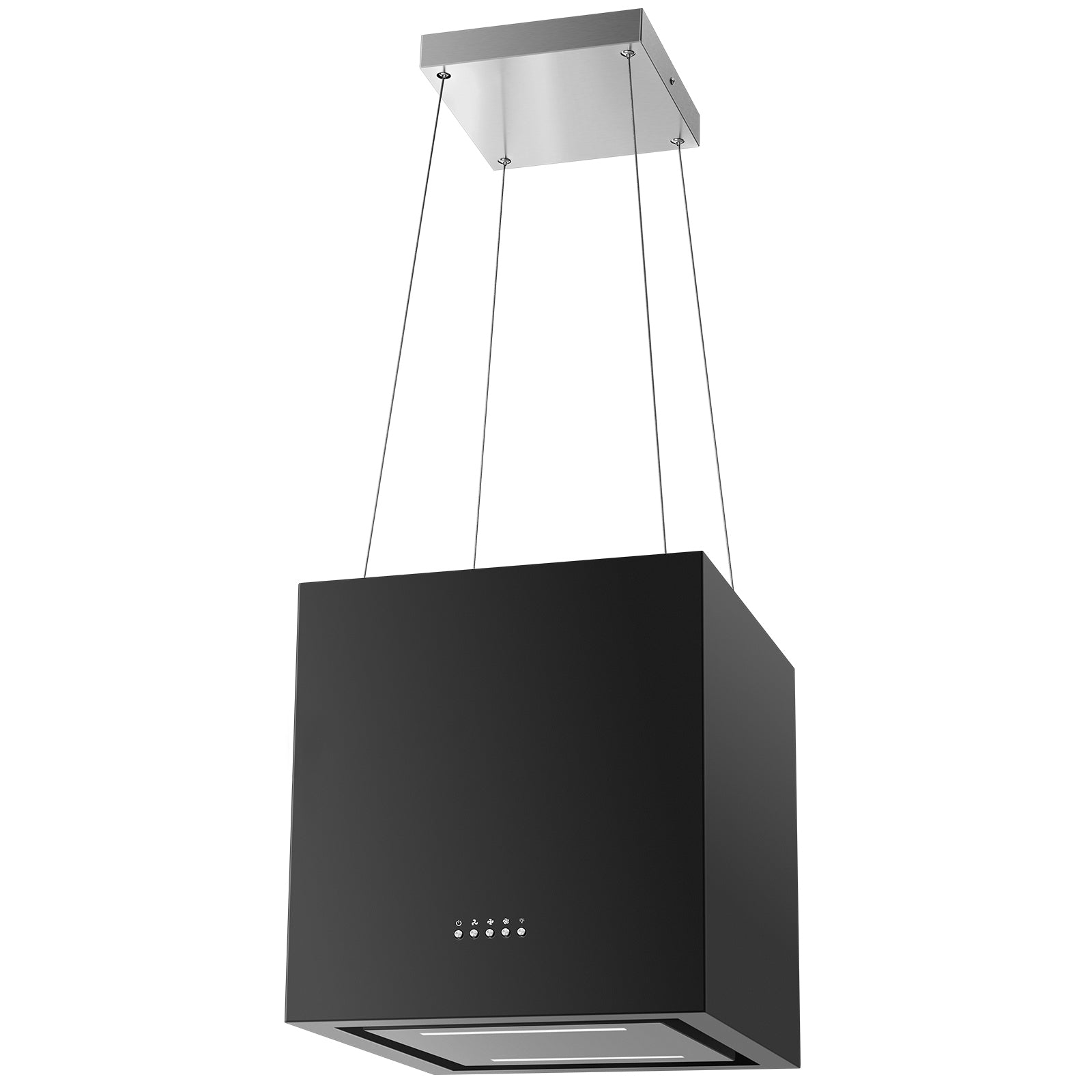 RHHH440AEBKE- 40cm Dunstabzug, 800 m³/h mit Aktivkohlefilter, 3 Stufen, Schwarz [Energieklasse A+]